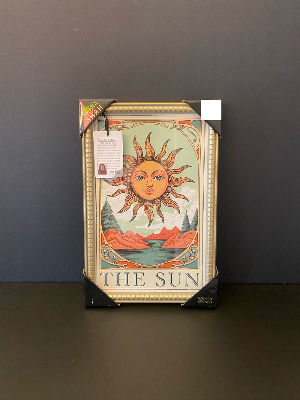 Sapna Shah The Sun Framed Wall Art - 18x12